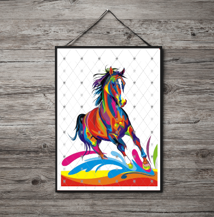 Horse A4 Print, Horse Custom Print, Personalised Wall Art